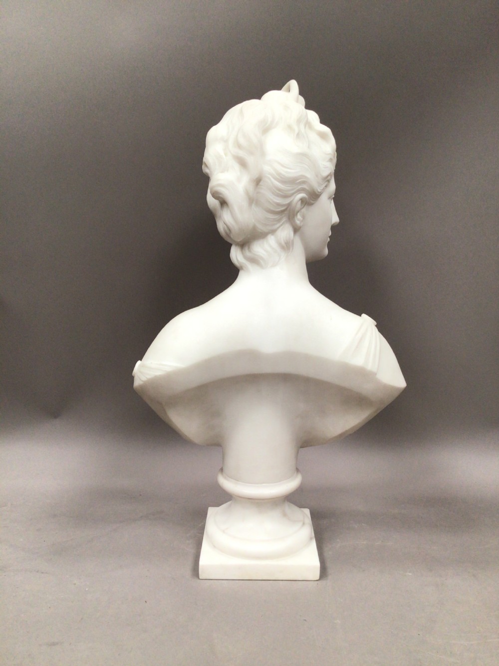 19th Century Grand Tour marble bust of Diana View VI