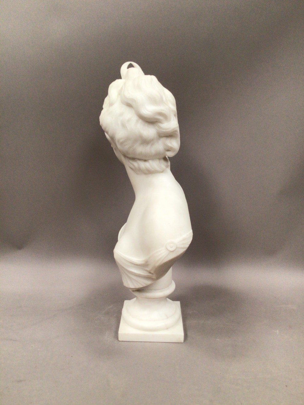 19th Century Grand Tour marble bust of Diana View IX