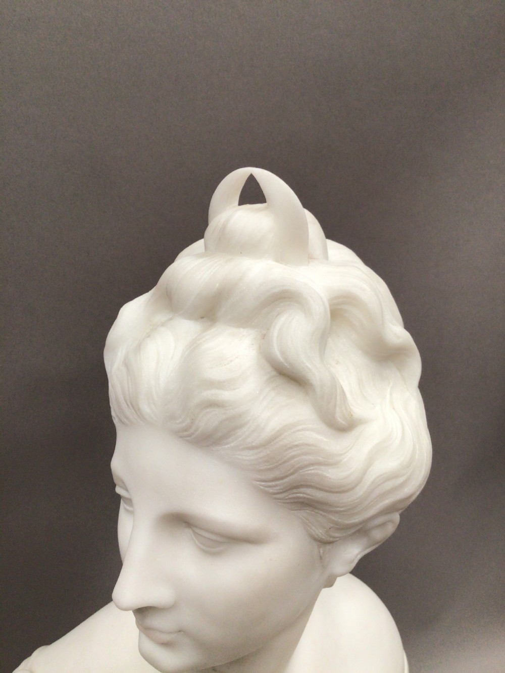 19th Century Grand Tour marble bust of Diana View XII
