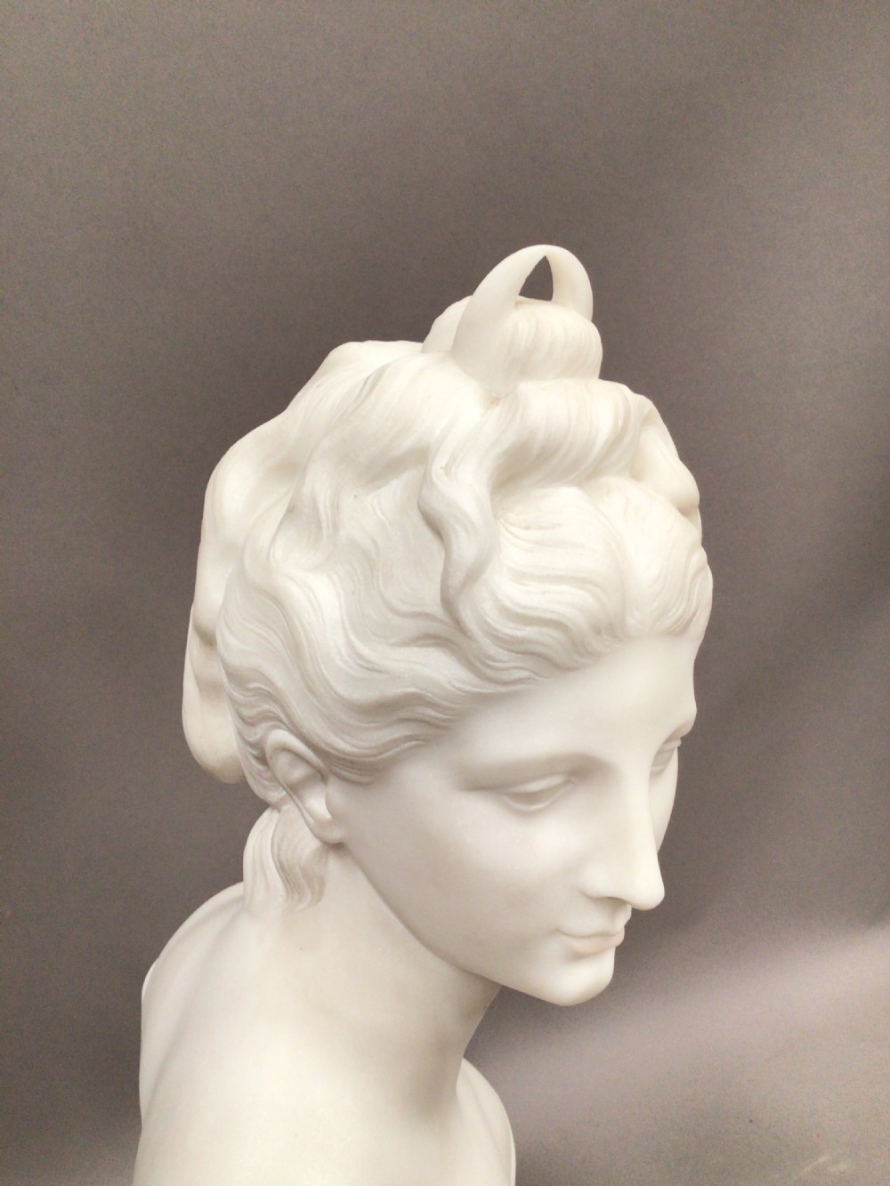 19th Century Grand Tour marble bust of Diana View XIV