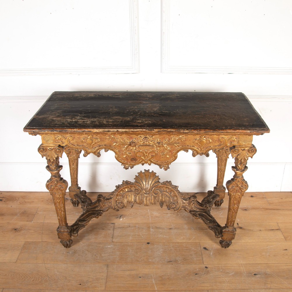 18th Century Italian Giltwood Console Table View IV