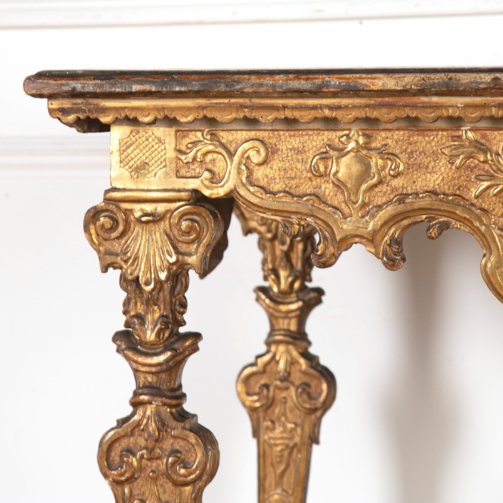 18th Century Italian Giltwood Console Table View V