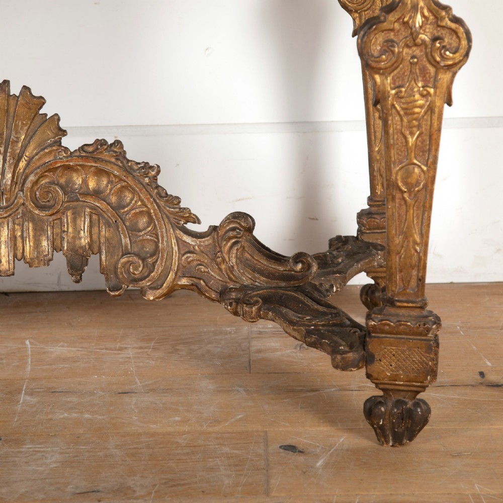 18th Century Italian Giltwood Console Table View X