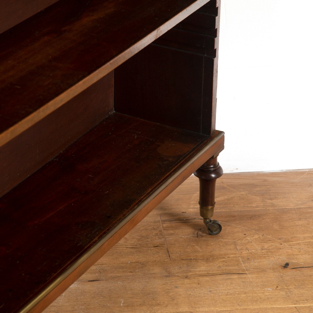 Regency Mahogany Marble Top Open Bookcase View VIII