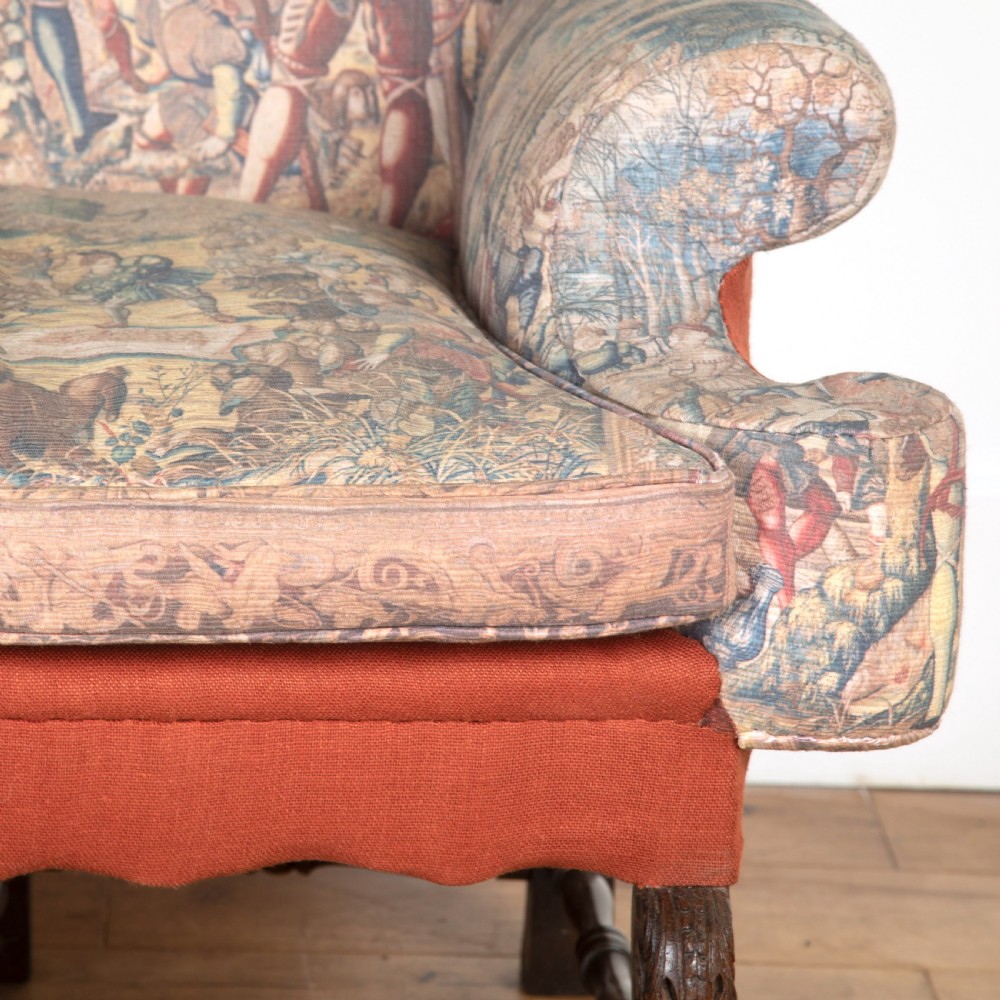 19th Century Carolean Style Settee View III