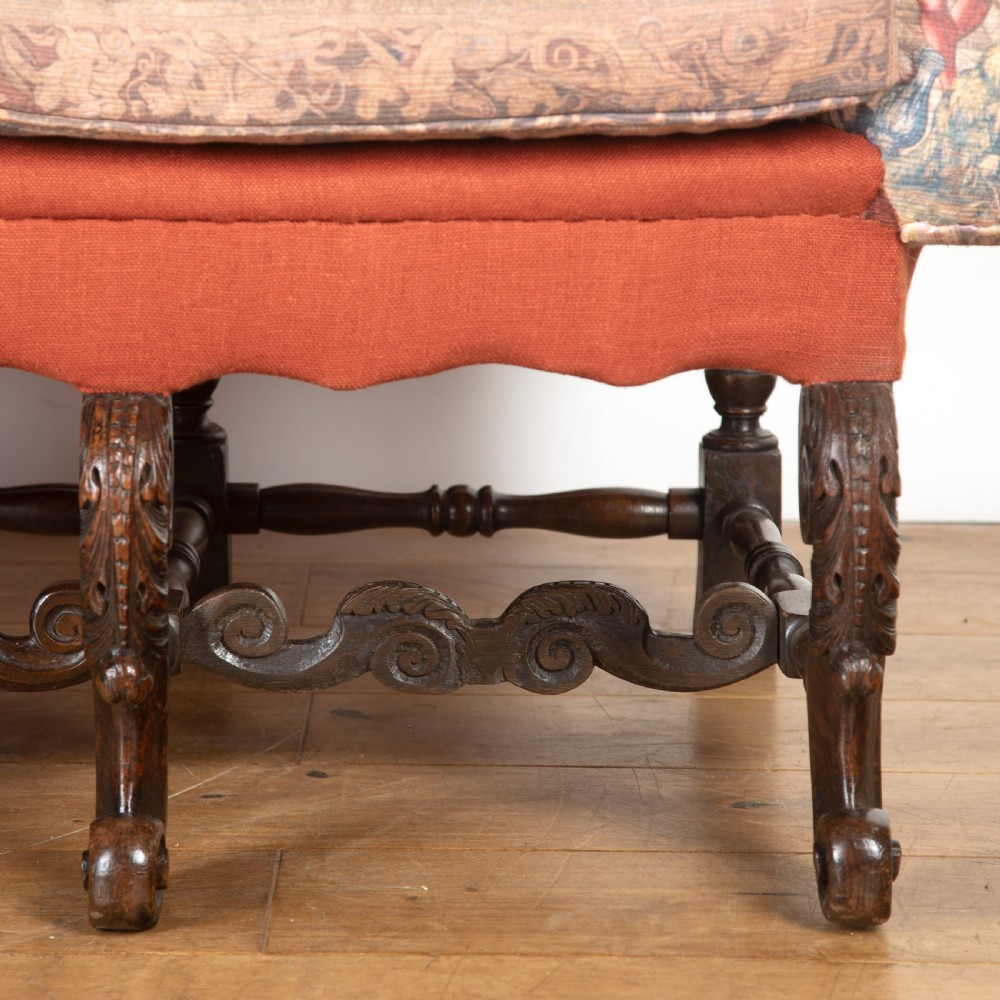 19th Century Carolean Style Settee View IV