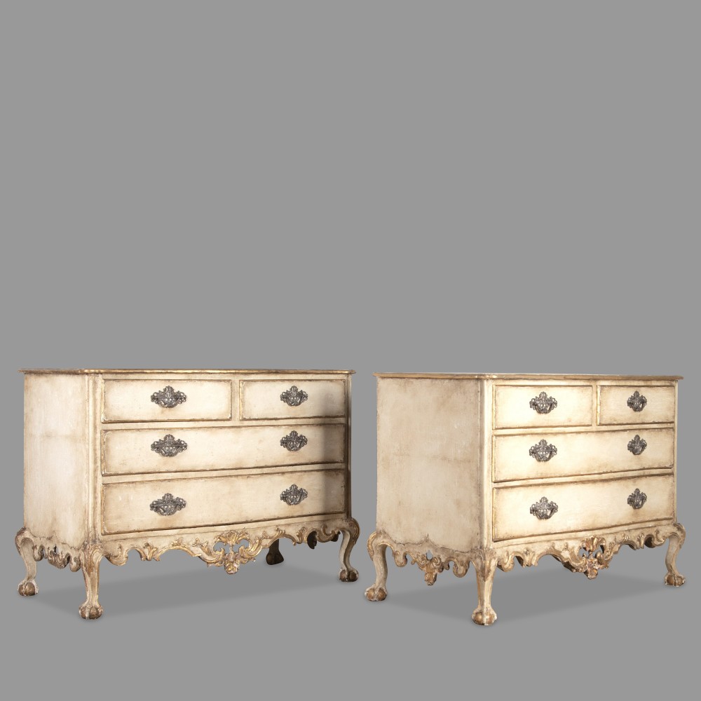 Important Pair of 18th Century Portuguese Commodes