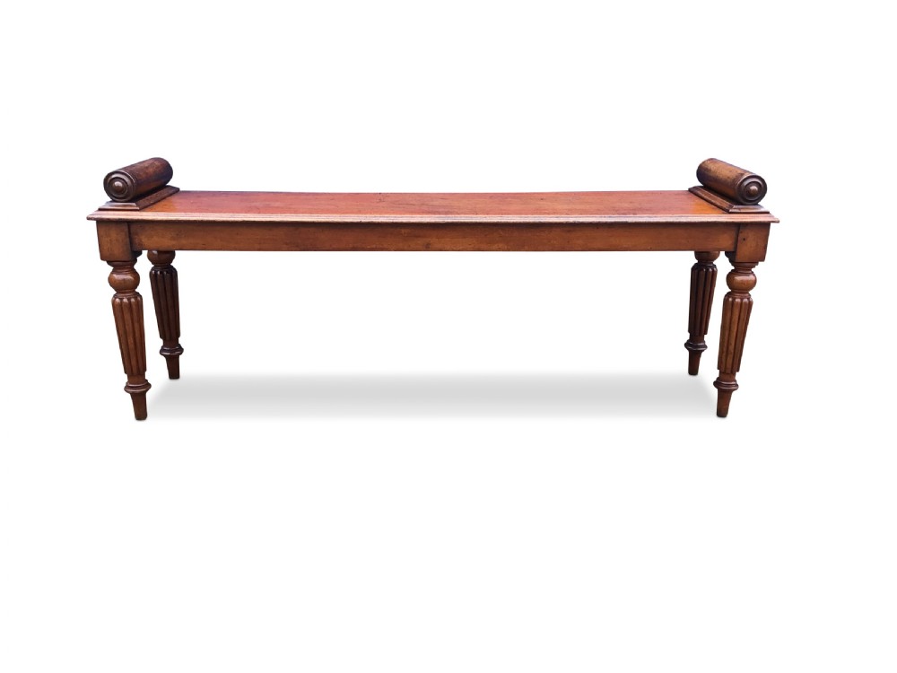 Regency Mahogany Hall Bench
