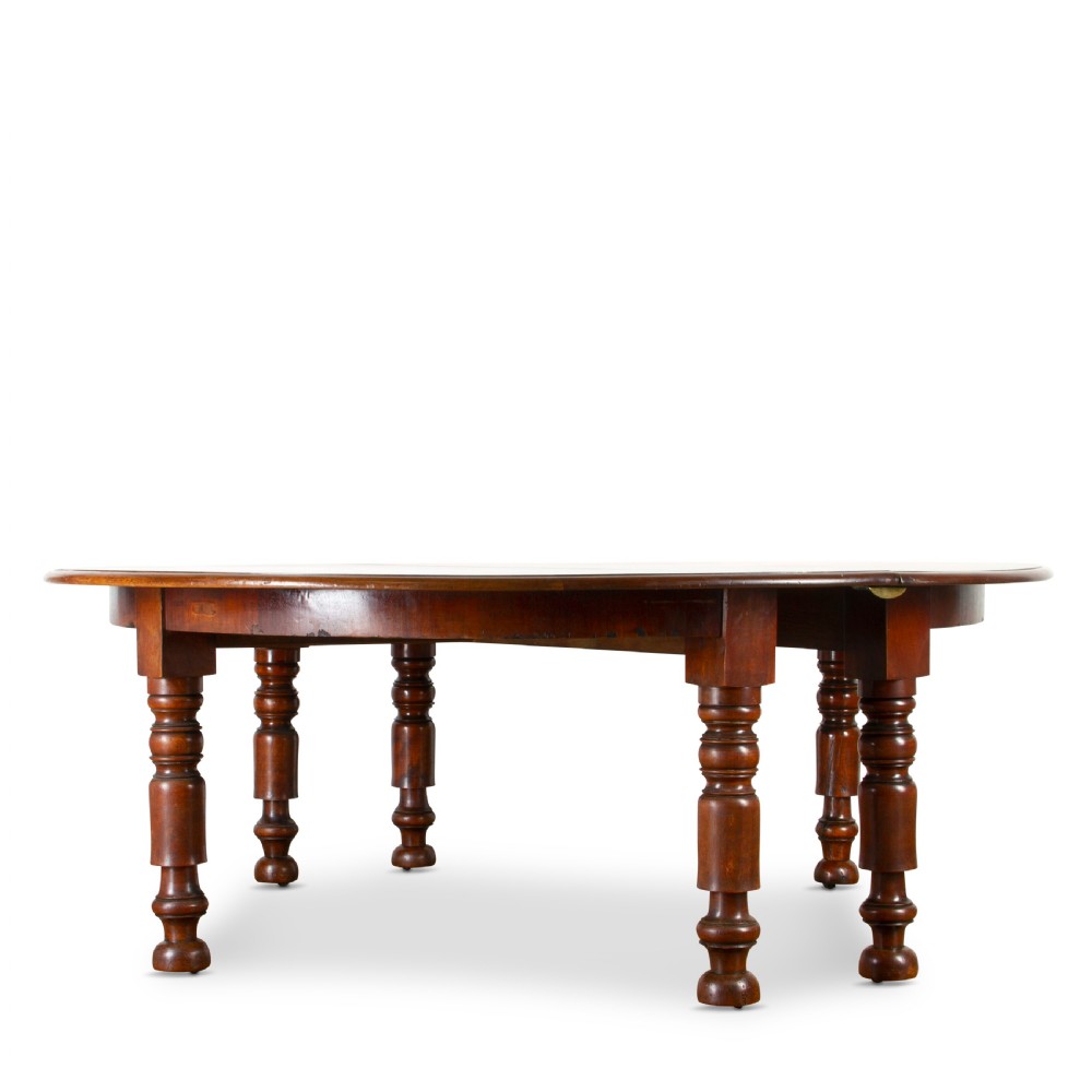 19th Century Large Round Table View II