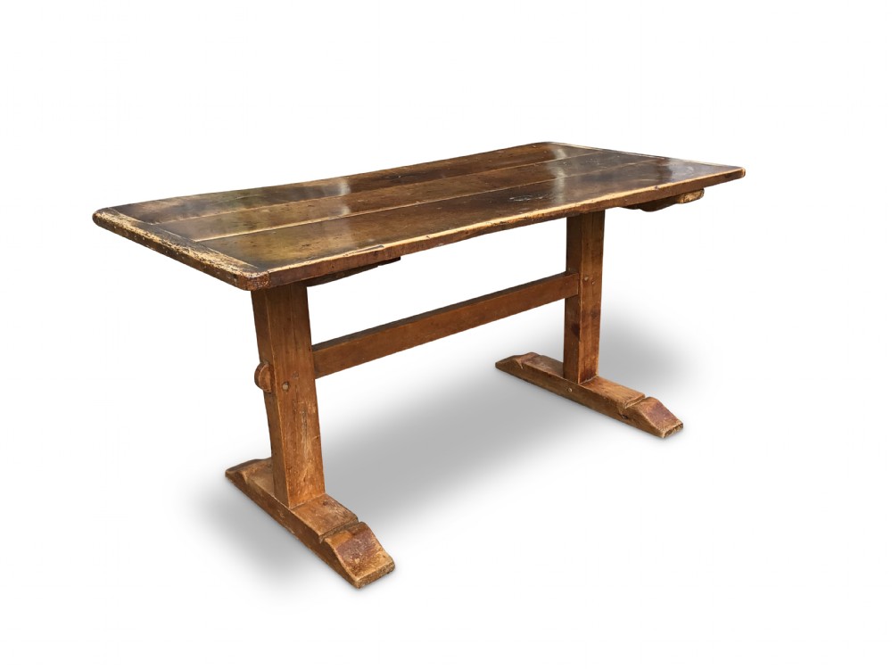 Early 19th Century Fruitwood Farmhouse Table