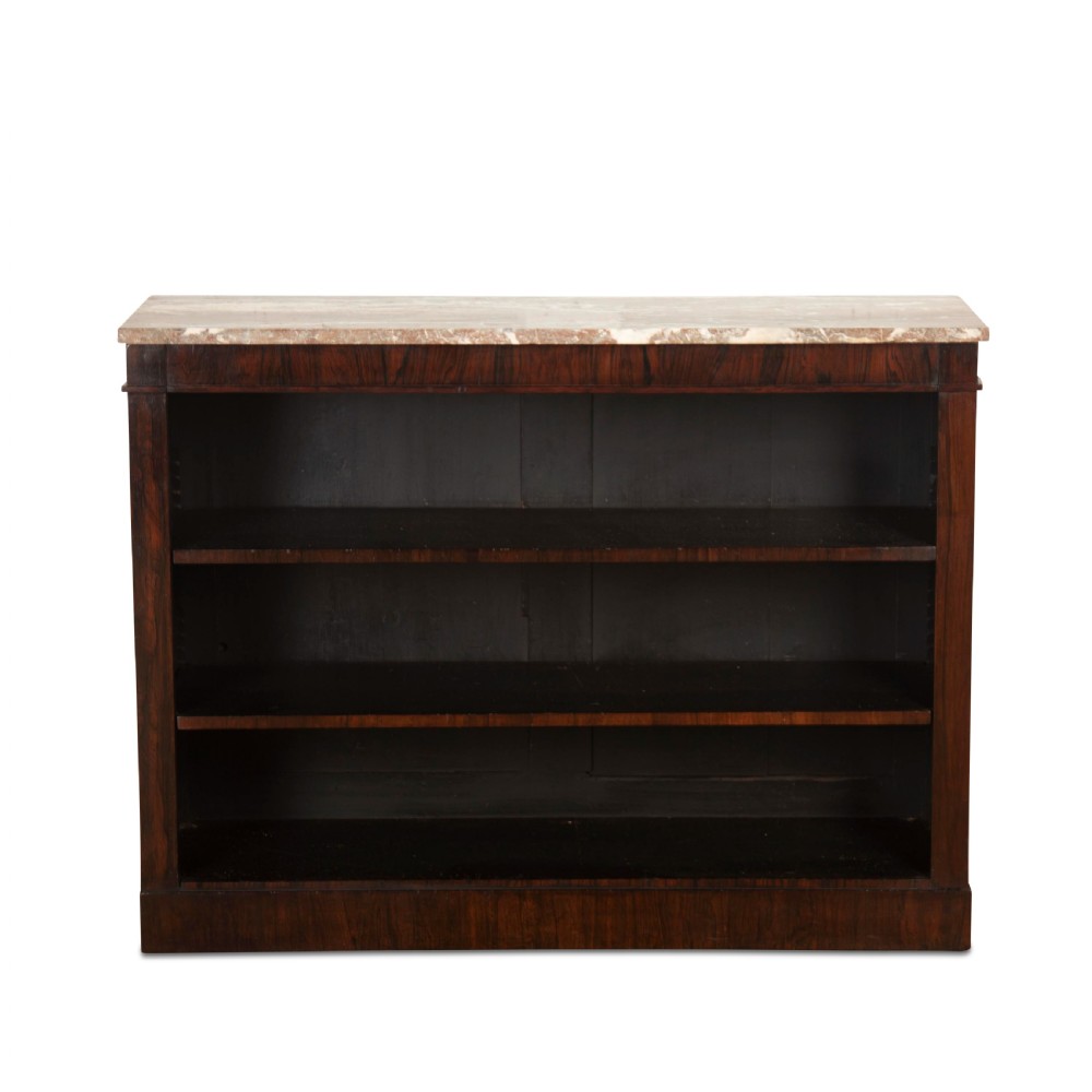 Regency Rosewood Open Bookcase