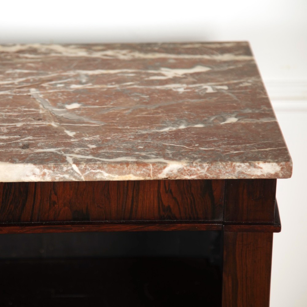 Regency Rosewood Open Bookcase View II