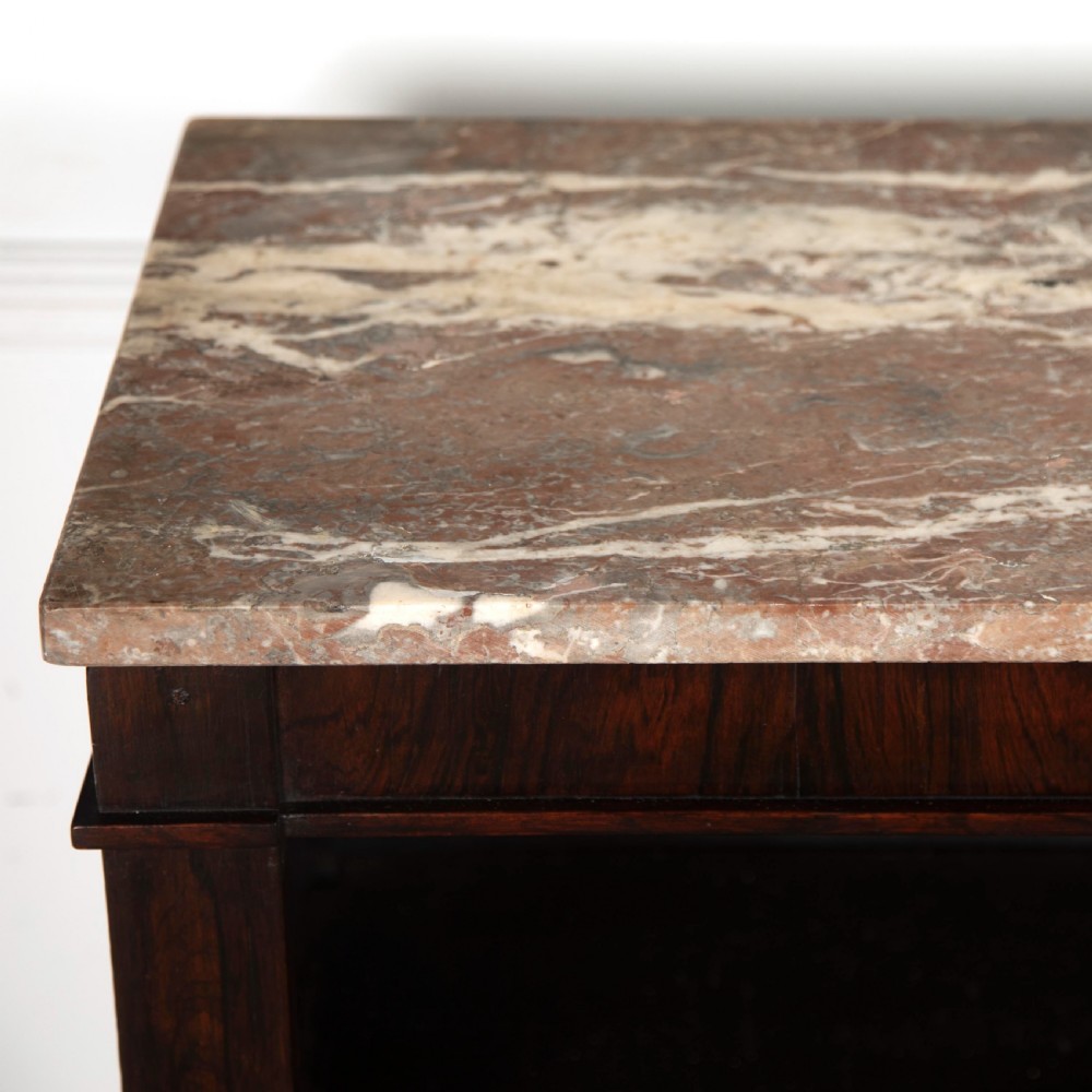 Regency Rosewood Open Bookcase View III