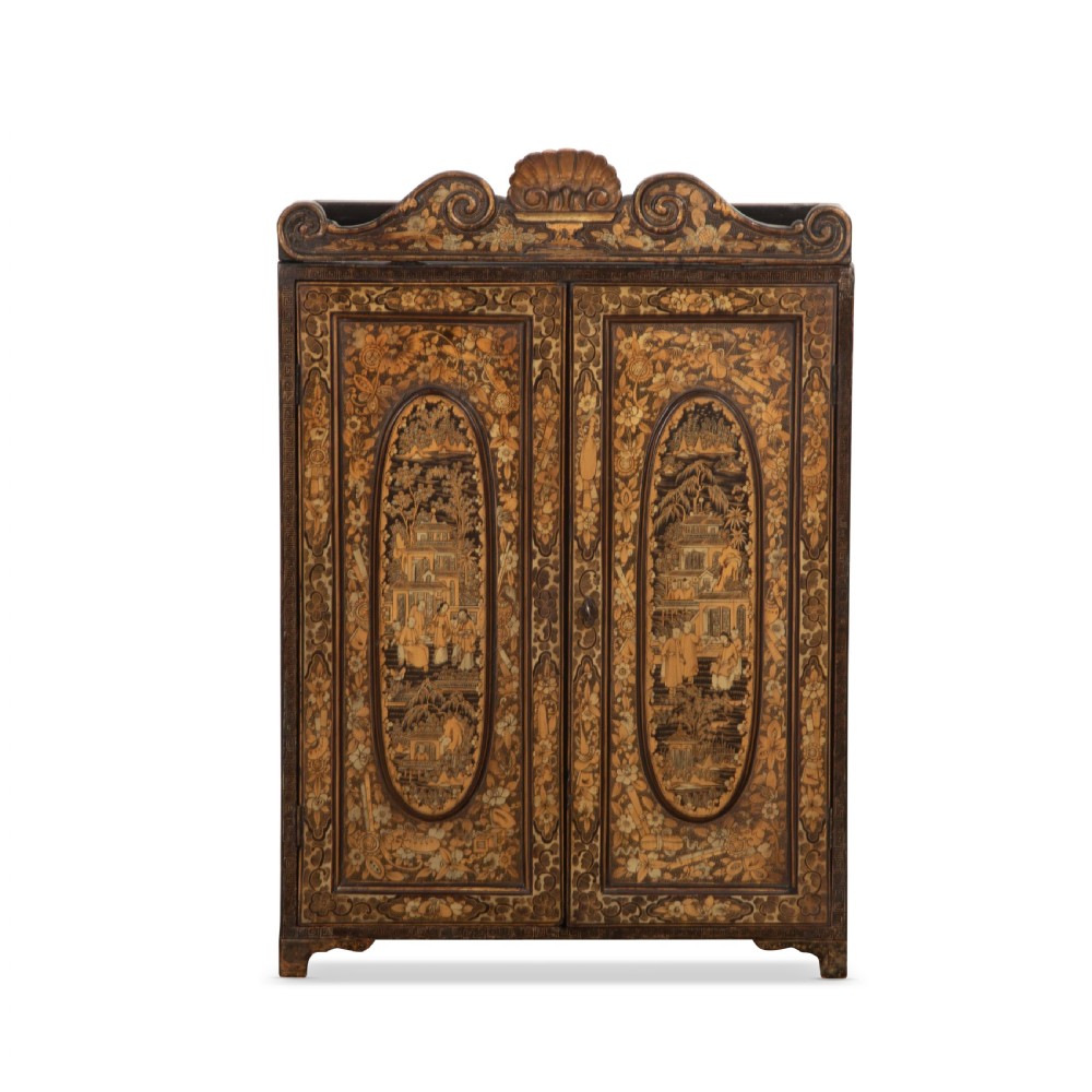 C19th Chinoiserie Table Cabinet