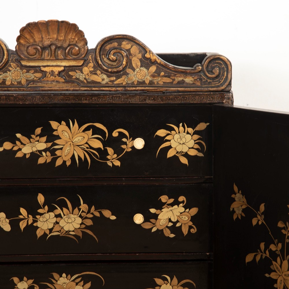 C19th Chinoiserie Table Cabinet View X