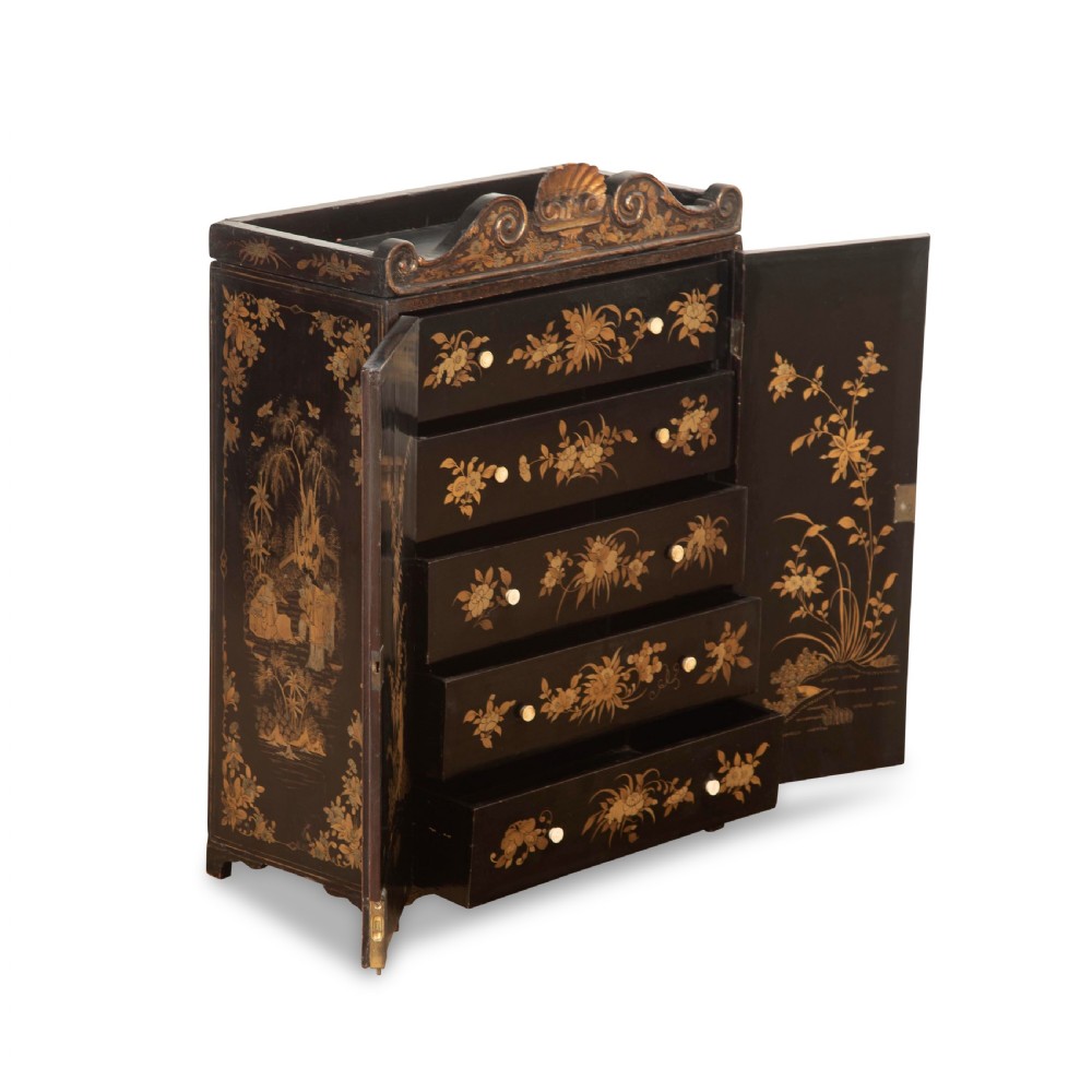 C19th Chinoiserie Table Cabinet View XIII