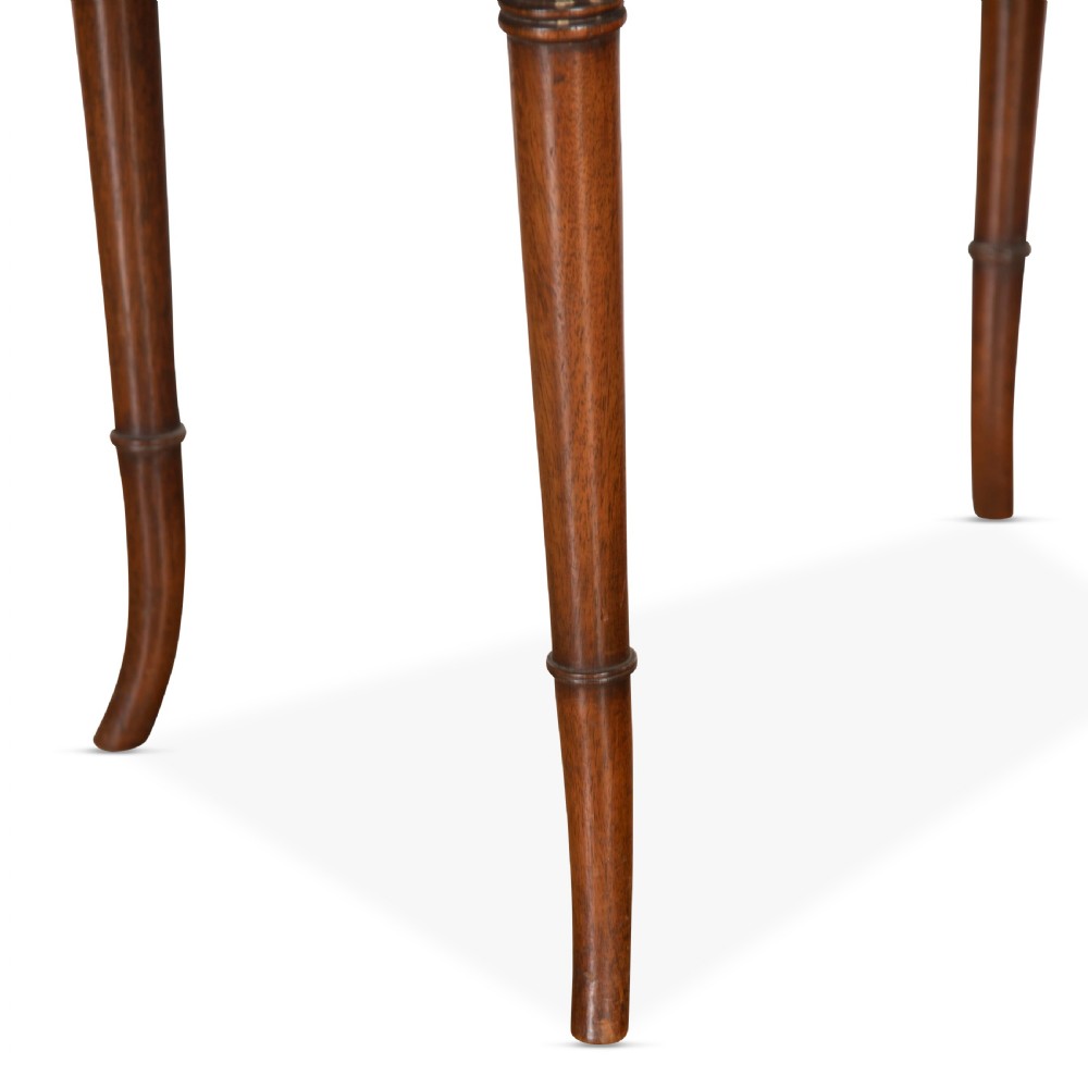 Early C20th Mahogany Caned Stool View VIII