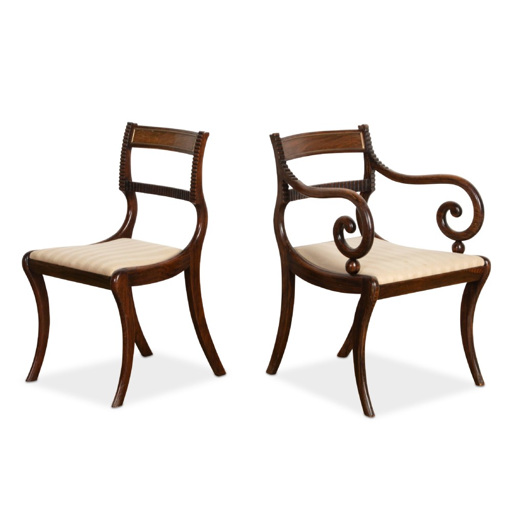 Regency set of 10 Dining Chairs View II