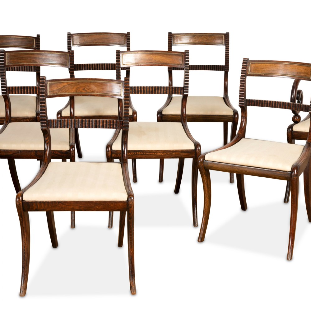 Regency set of 10 Dining Chairs View V