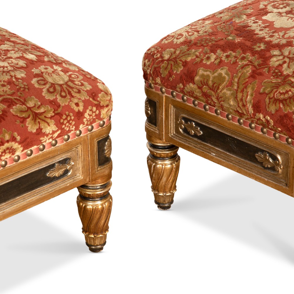 Large C19th Pair of Stools View VII