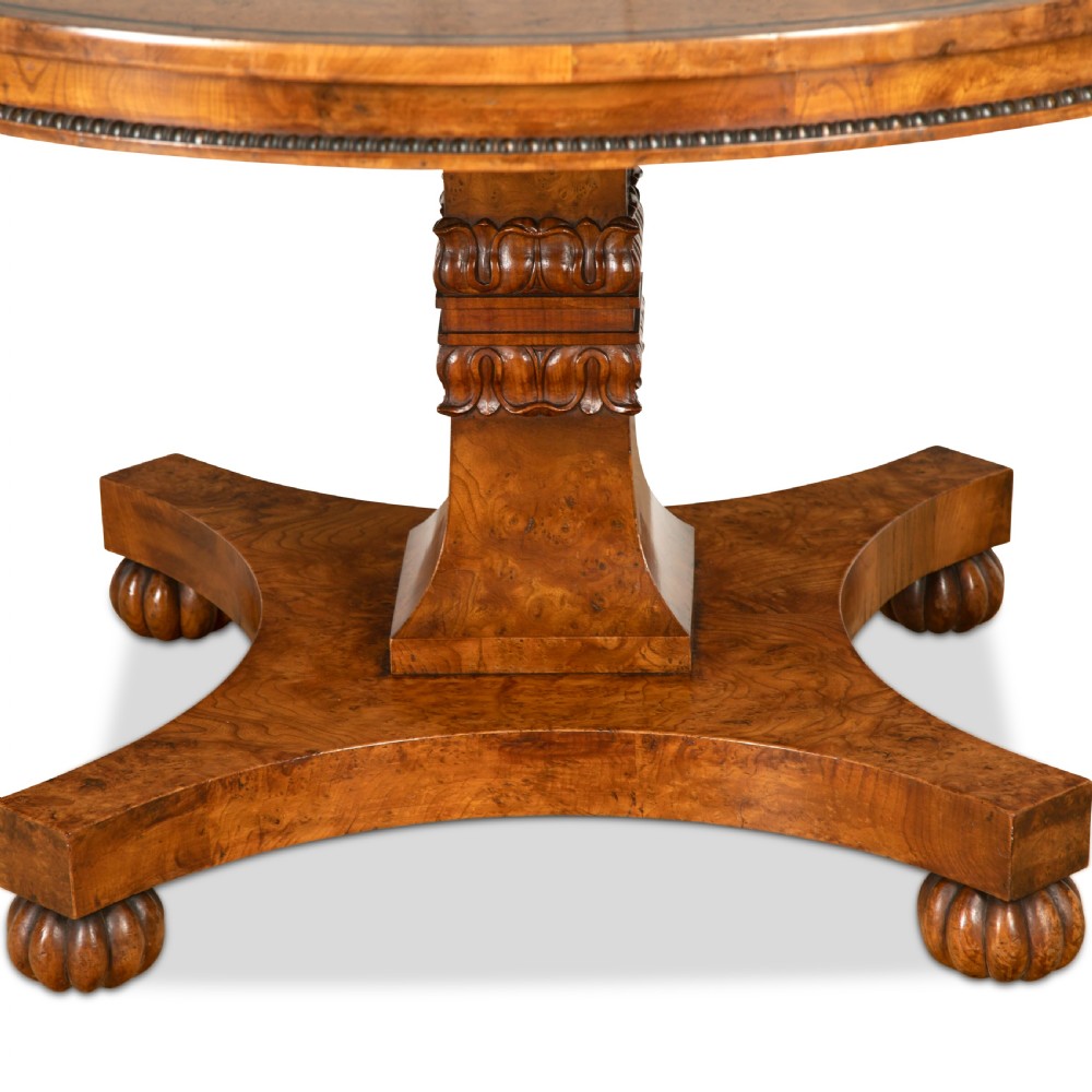 Regency Burr Elm Centre Table View VIII