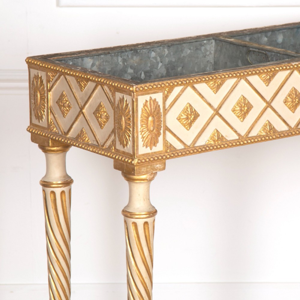 C19th Painted & Gilded Jardiniere Table View II