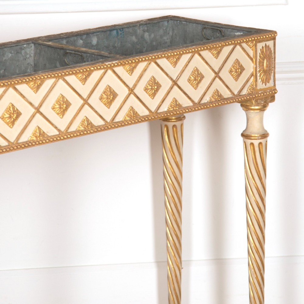 C19th Painted & Gilded Jardiniere Table View III