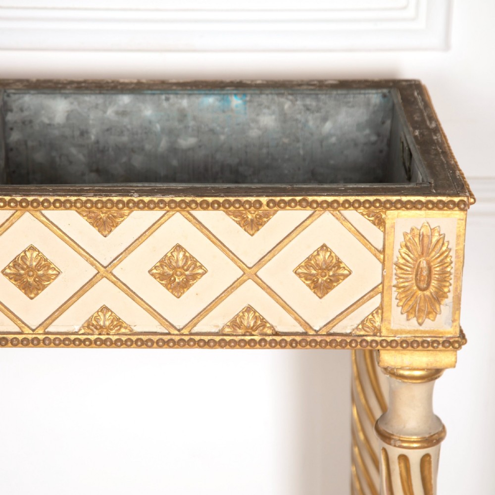 C19th Painted & Gilded Jardiniere Table View IV