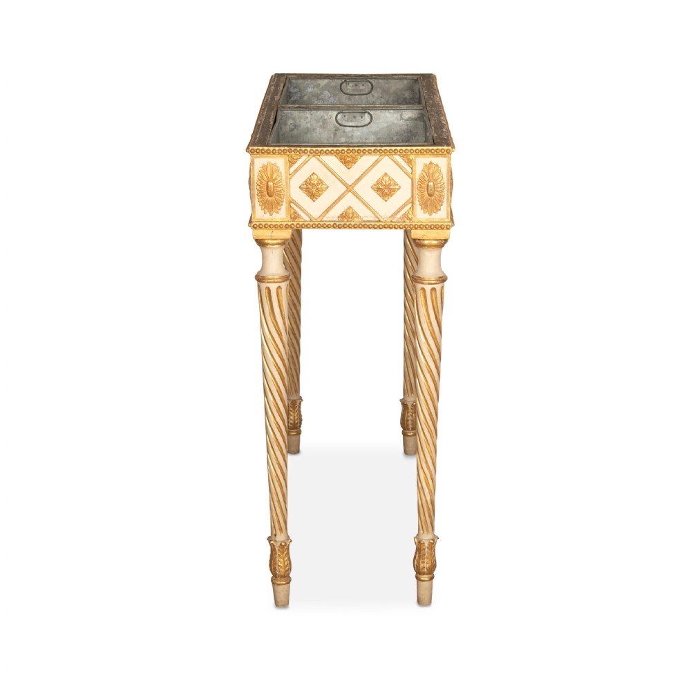 C19th Painted & Gilded Jardiniere Table View V