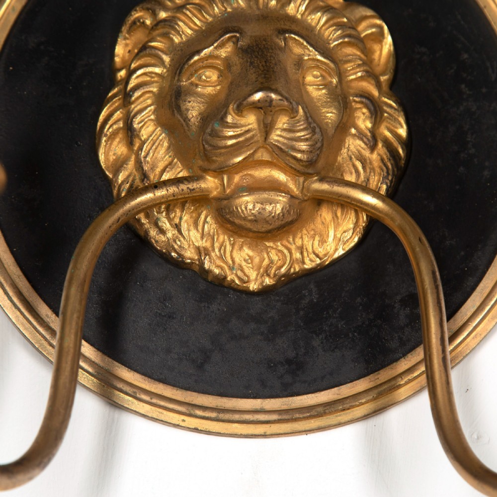 19th Century pair Bronze Wall Lights View IV