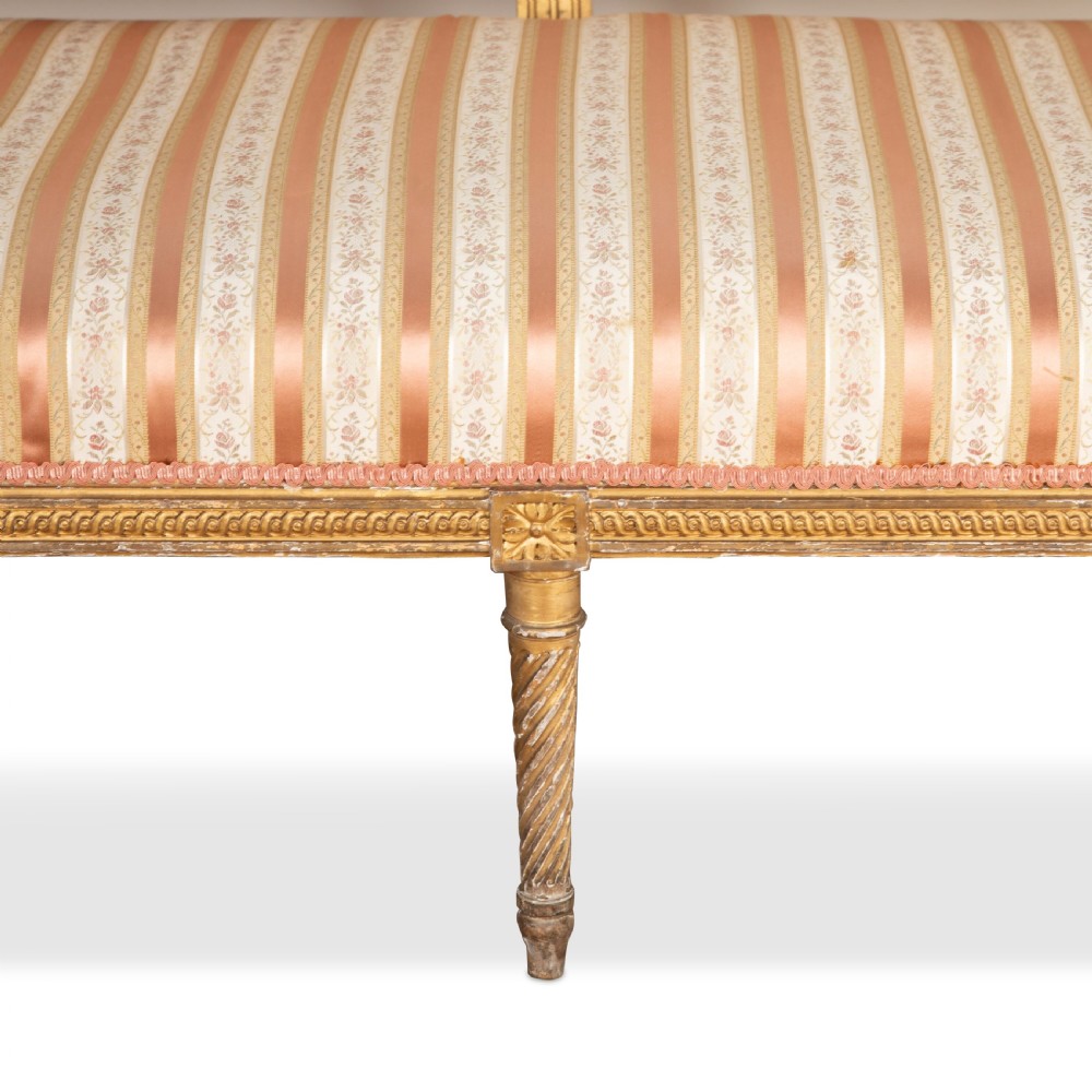 19th Century Giltwood Settee View VII