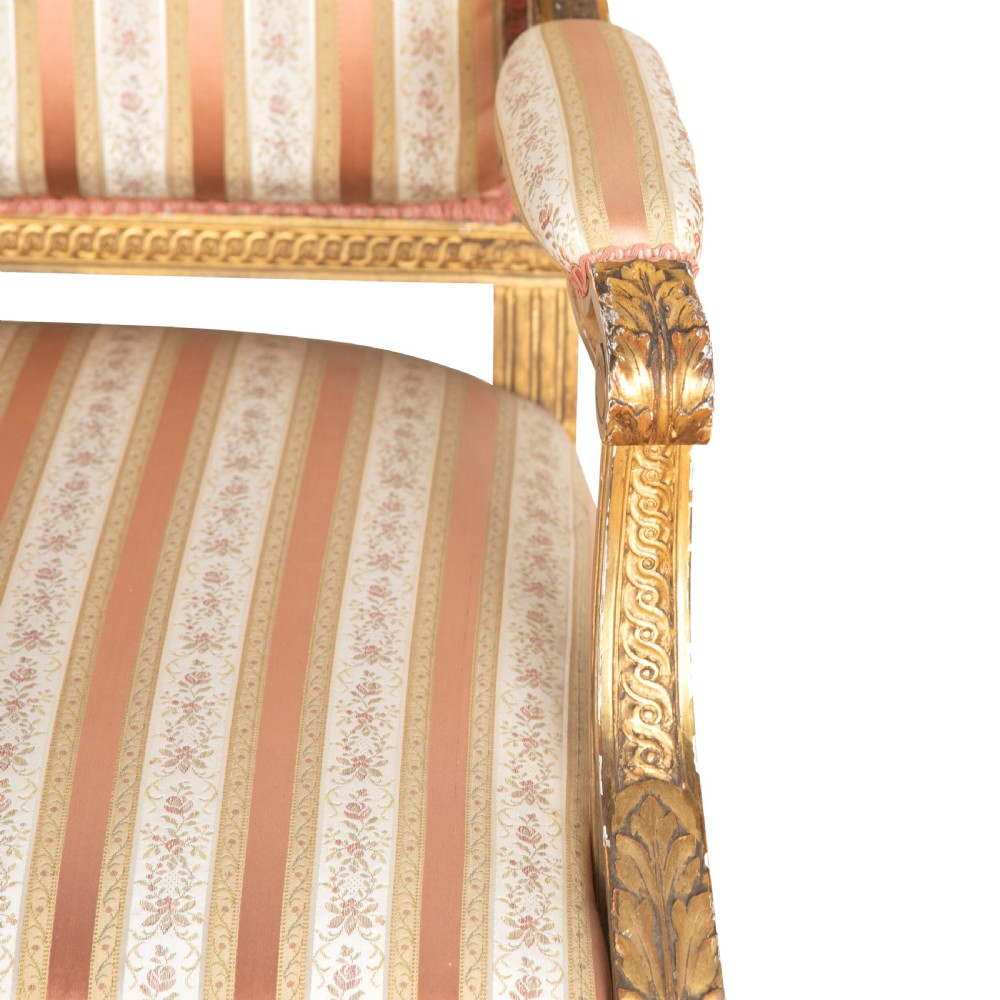 19th Century Giltwood Settee View VIII