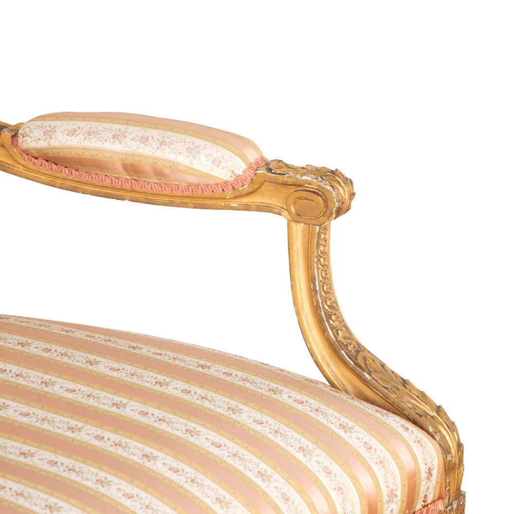 19th Century Giltwood Settee View IX