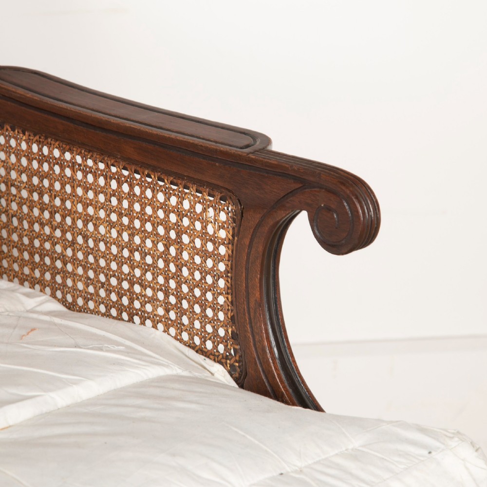 Pair of Mahogany Caned Bergere Chairs View VIII