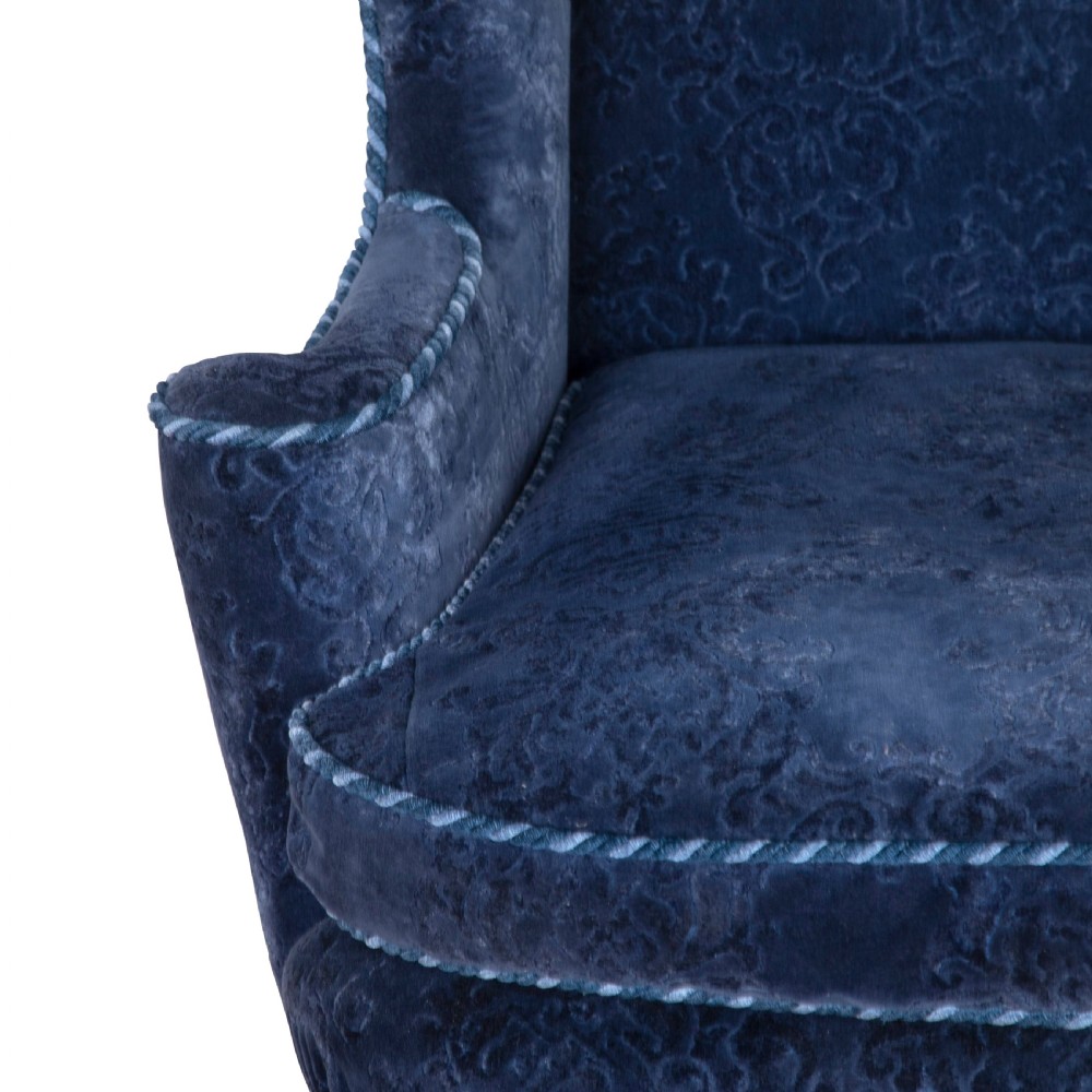 C18th Carved Leg Wing Chair View VI