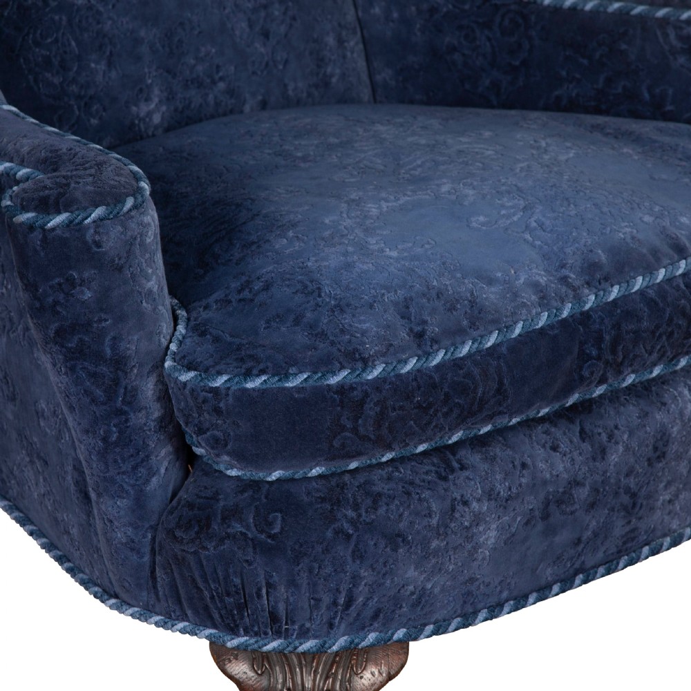 C18th Carved Leg Wing Chair View VIII