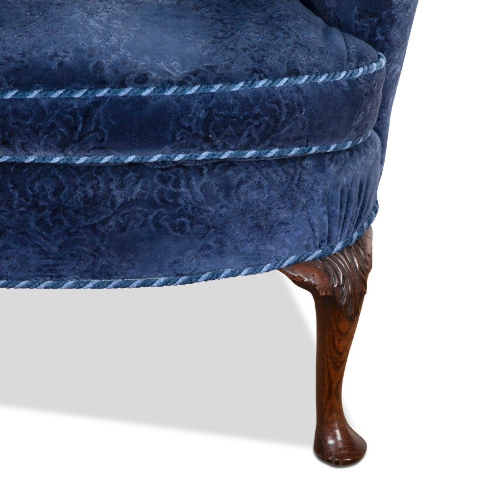 C18th Carved Leg Wing Chair View X