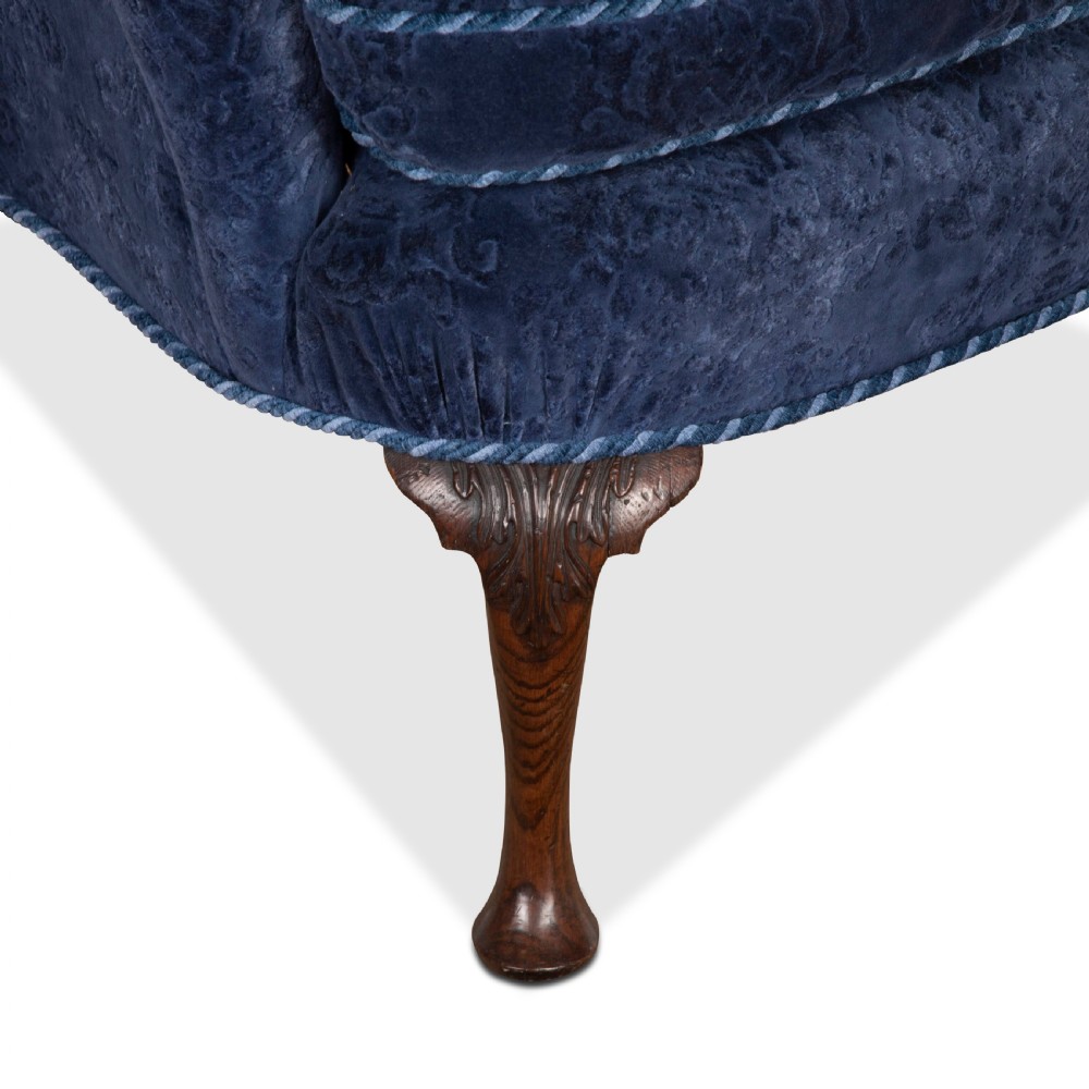 C18th Carved Leg Wing Chair View XI