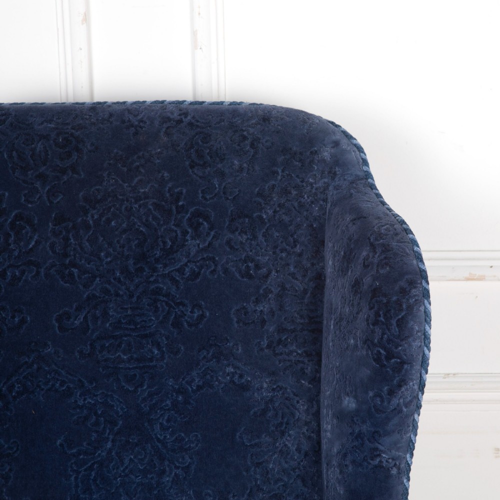 C18th Carved Leg Wing Chair View XIII