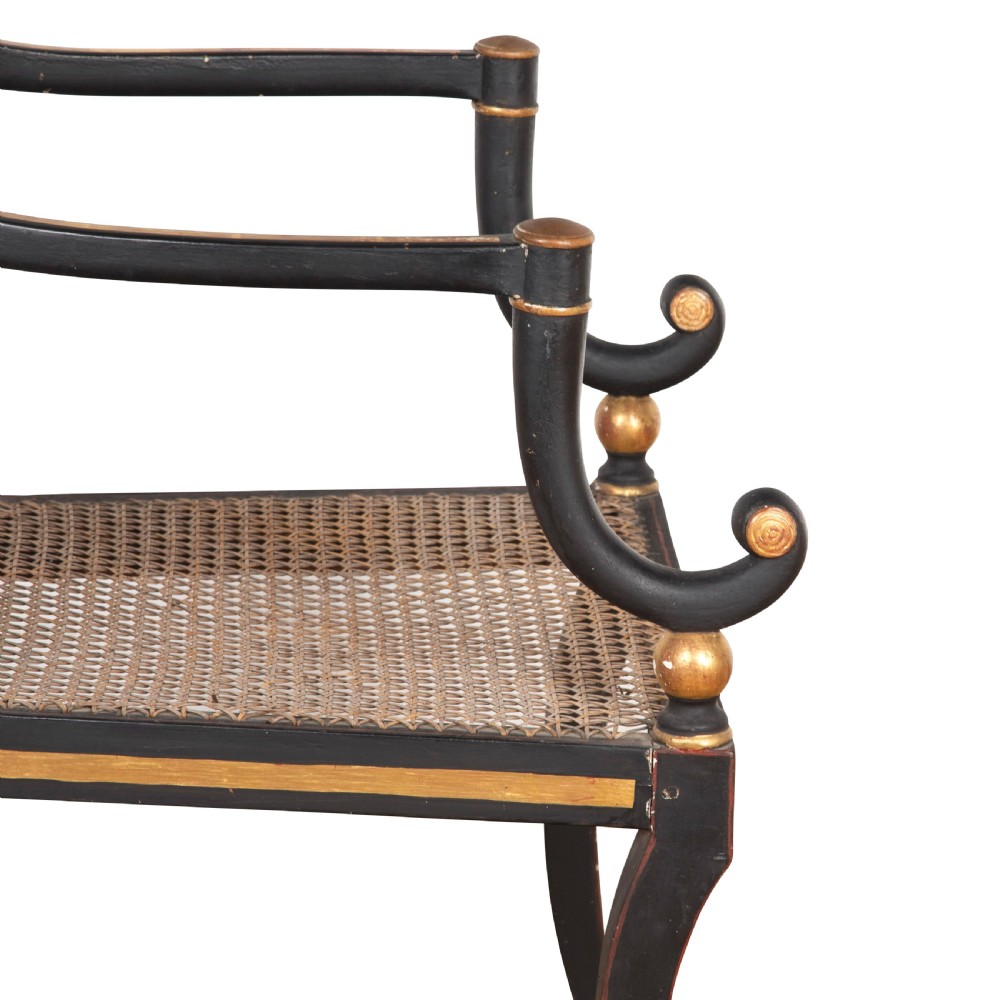 Regency Decorated Open Armchair View VI