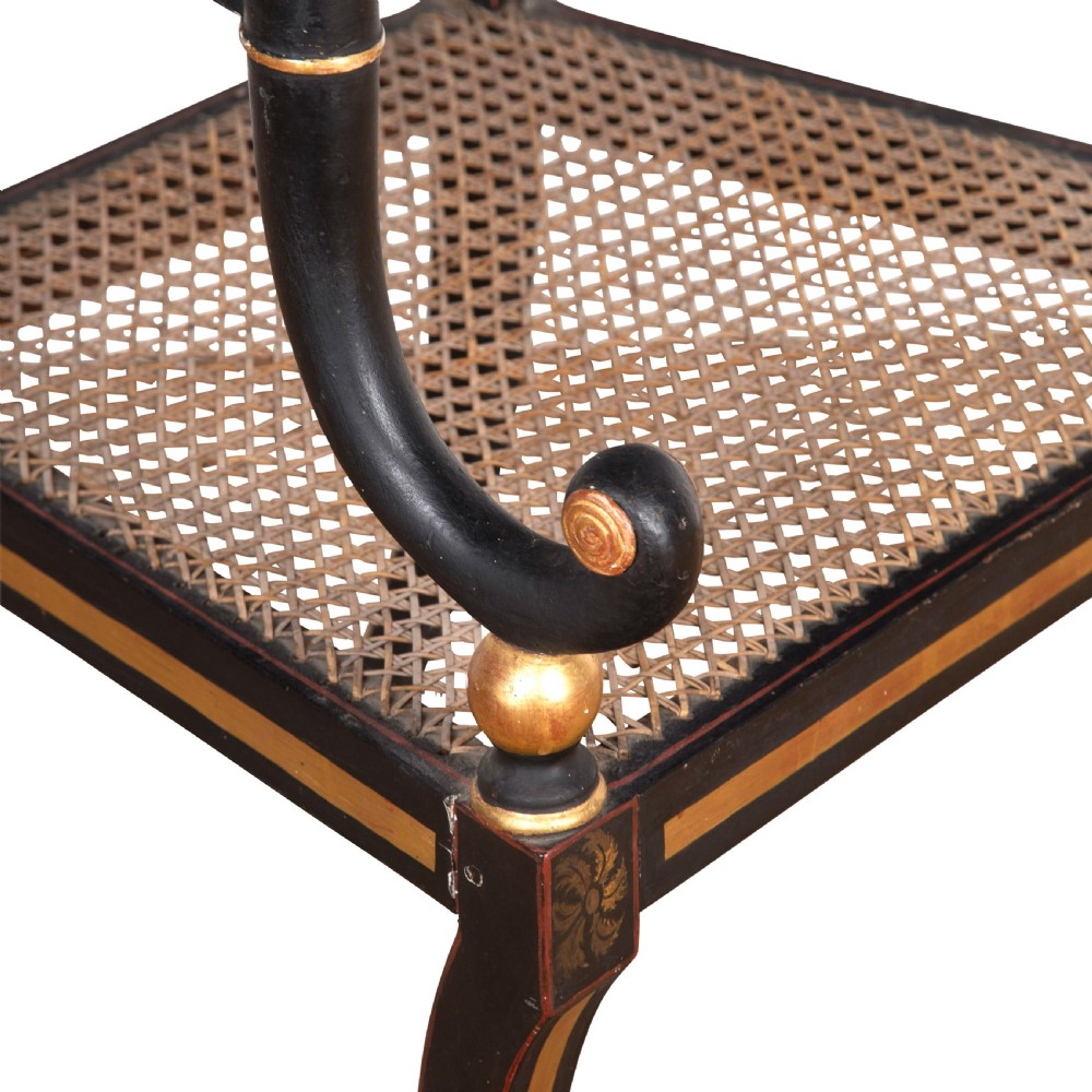 Regency Decorated Open Armchair View VII