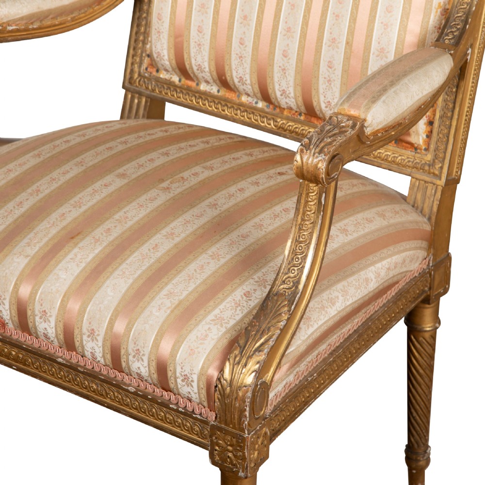 Pair of 19th Century Open Armchairs View IV
