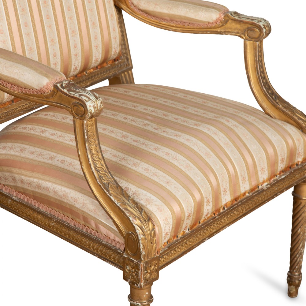 Pair of 19th Century Open Armchairs View V