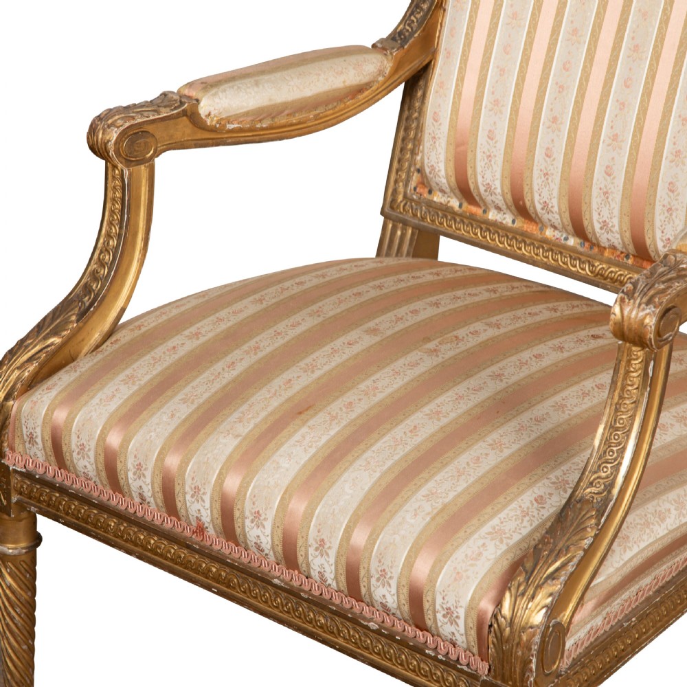 Pair of 19th Century Open Armchairs View VIII