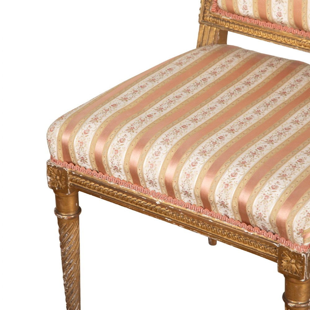 Pair of 19th Century Giltwood Side Chairs View II
