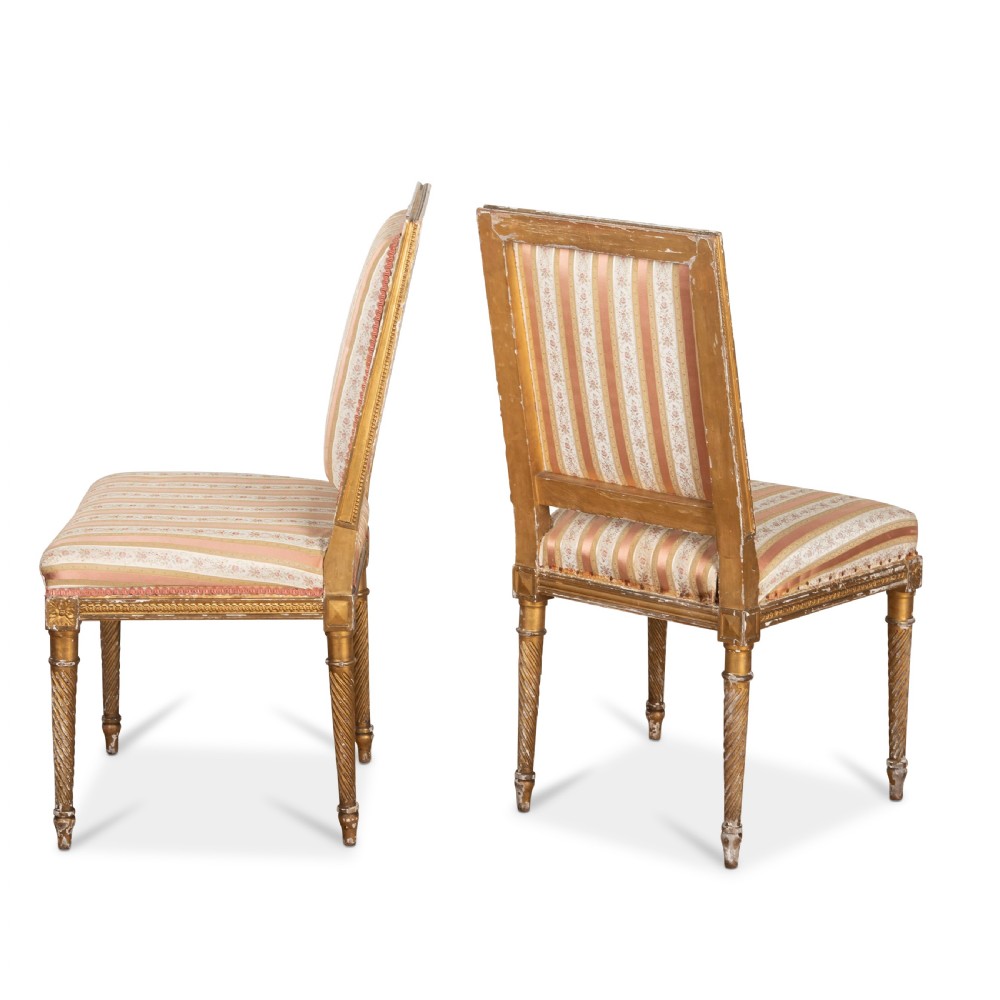 Pair of 19th Century Giltwood Side Chairs View III