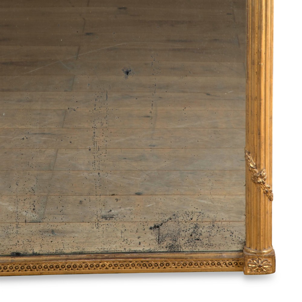 18th Century Tall Irish Giltwood Mirror View IV