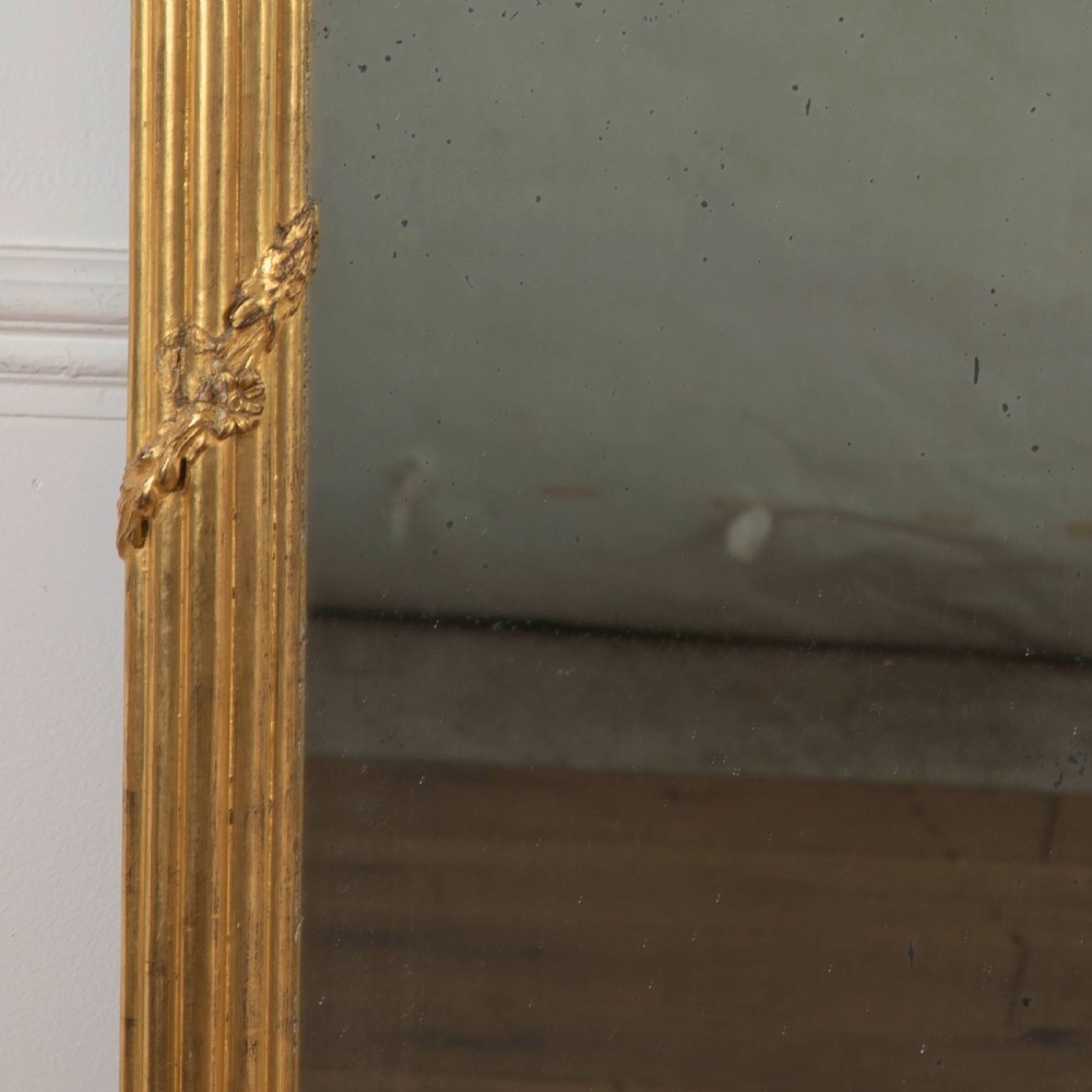 18th Century Tall Irish Giltwood Mirror View V