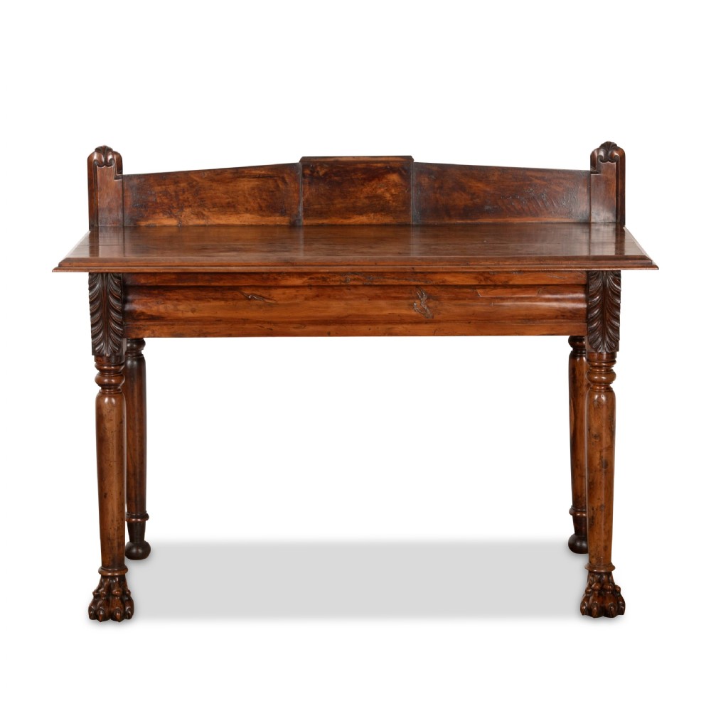 19th Century Irish Yew Wood Side Table