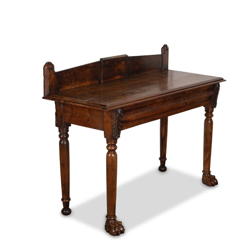 19th Century Irish Yew Wood Side Table View II